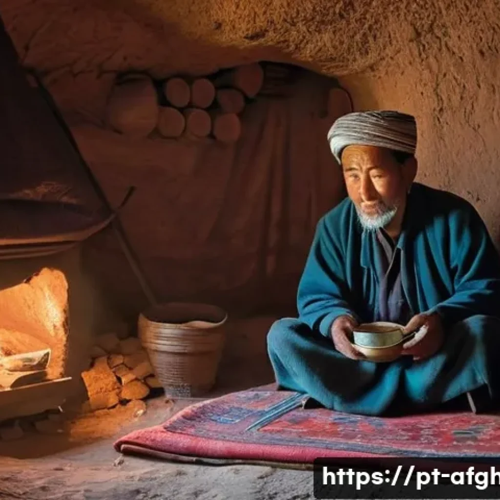 하자라족의 역사와 현재 - **"A portrait of a resilient Hazara family in their traditional cave-dwelling home in Bamiyan, Afgha...