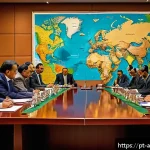 Home 20 2021년 카불 사태 - A detailed geopolitical map of Central and South Asia highlighting shifting alliances post-2021 Kabu...